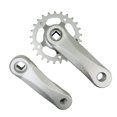 thumbnail image 1 of ziyahi Kids Bicycle Crankset Riding Replacement Accessories Bike Crank Children Set Gray Silver 25T, 1 of 3