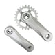 thumbnail image 1 of Juego de Bielas para Bicicleta para Niños, Juego de Bielas para Bicicleta para Niños, Aleación de Aluminio, Orificio Cuadrado, Ligero, Portátil 25T Gris Plata, 1 of 8