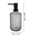 thumbnail image 4 of 1 Pc Simple Twill Lines Soap Pump Dispenser for Bathroom 450ml Gray Black, 4 of 6