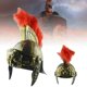 thumbnail image 4 of Casco de Mascarada Cos, sombrero de Guerrero espartano, sombrero romano, sombrero de samurái espartacu, casco Vintage romano antiguo Medieval, pluma, 4 of 4