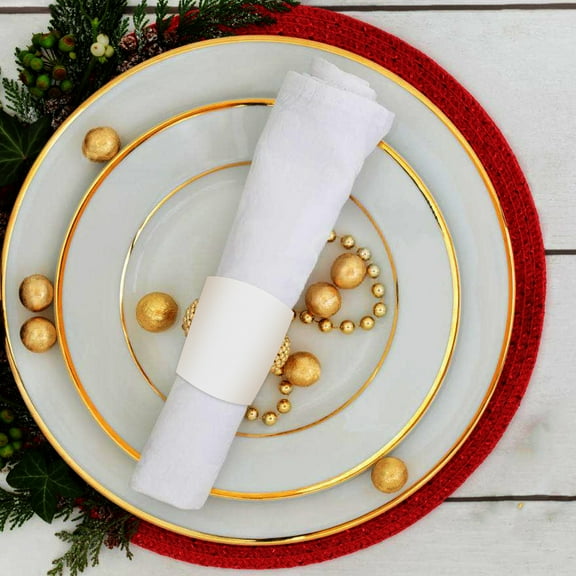 LEXSOMEO 500pcs Paper Napkin Band Self Adhesive Napkin Rings Paper Napkin Rings For Party