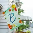 thumbnail image 3 of America Forever Summer Floral Monogram House Flag Letter B 28 x 40 inches Cosmos Yellow Red White Spring Flower Double Sided Vertical Outdoor Yard Lawn Decorative Seasonal Summertime House Flag, 3 of 5
