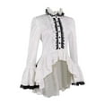 thumbnail image 4 of Coswear Haut en Dentelle Gothique Manches Longues Style Élégant Robe de Cour, 4 of 6