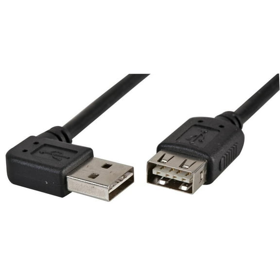 PRO SIGNAL - Reversible 90° USB 2.0 A Male to A Female Lead 2m