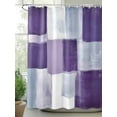 thumbnail image 2 of Abstract Gray Shower Curtain, Purple Gradient Graffiti Color Block Modern Art Waterproof Shower Curtain Set with 12 Hooks Lightweight Washable Fabric Shower Curtains for Bathroom 72x72 Inches, 2 of 6