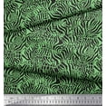 thumbnail image 2 of Soimoi Green Cotton Jersey Fabric Leopard & Wild Animal Skin Printed Fabric 1 Yard 58 Inch Wide, 2 of 3