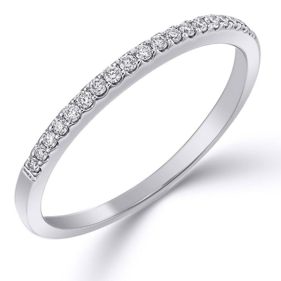 Round Cut Diamond Band in 14K Gold