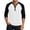 Black, variant on Men's Comfortable Raglan Tshirt Classic 3/4 Sleeve Henley Tops Fall Big and Tall Shirts Button Up Clothing Sport Athletic Jersey Tee