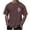 Brown, variant on T-shirts for Men Print Coconut Tree Blouses Round Neck Casual Short Sleeve Round-Neck Top Brown L Mens Tops