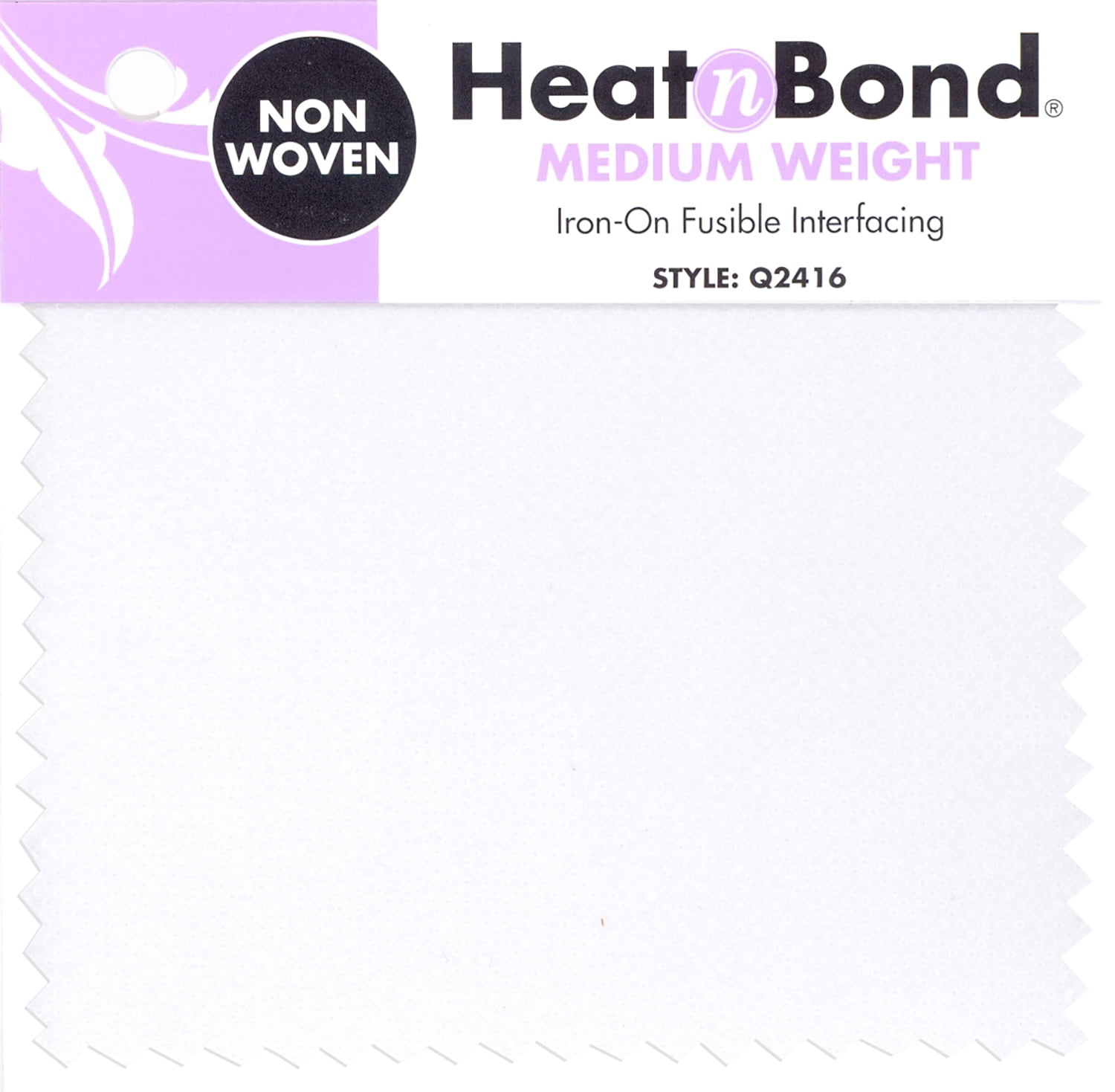 HeatnBond Fusible Medium Weight Non-Woven 20" Fabric Interfacing, White, By the Bolt