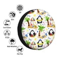 thumbnail image 3 of JUNZAN Penguins On The Beach Tire Cover Wheel Protector for Truck SUV Trailer Camping Rv Tire Covers-14 inch, 3 of 5
