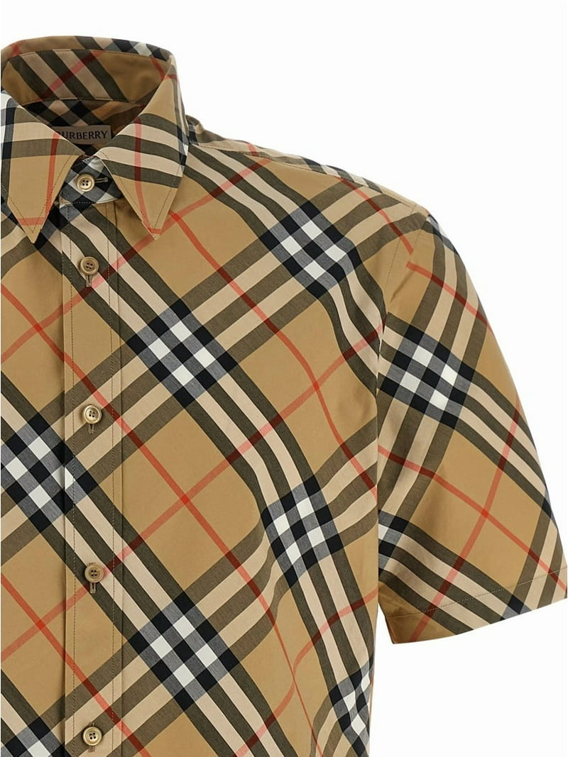 BURBERRY 短丈チェックシャツ Burberry Check' Shirt (Men's) - Walmart.com