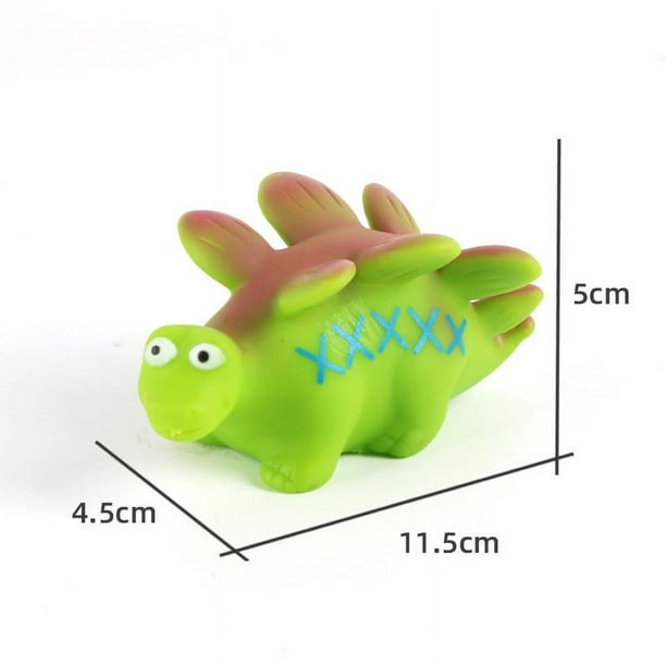Juguetes De Baño Dinosaurios 6 Piezas - Goma Suave Impermeable, Sin Agujeros, Para Niños Desde 1 Año