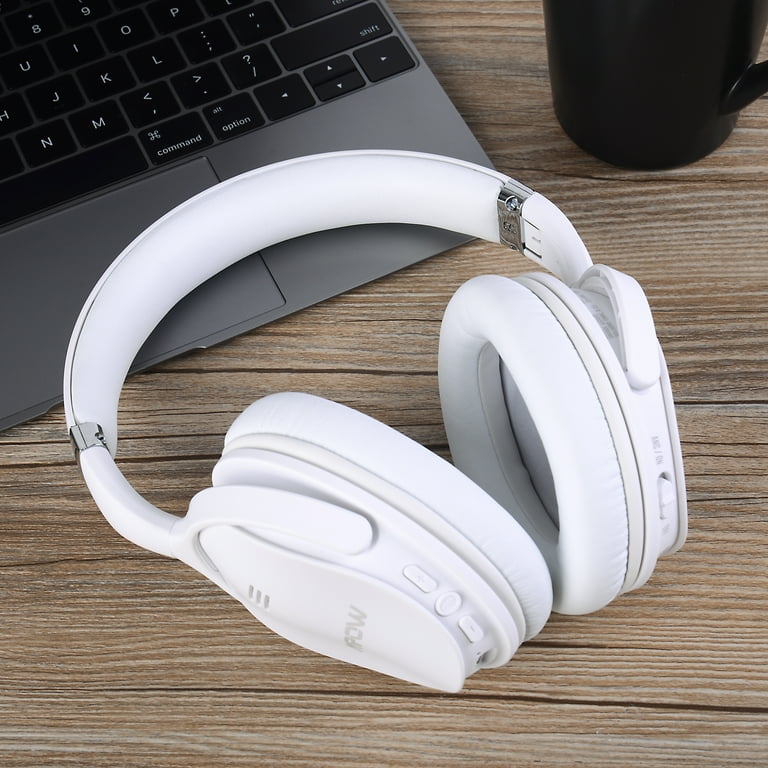Mpow X4.0 Wireless Active Noise Cancelation Over Ear Headphones Comfortable Sweatproof Superior Audio Tangle Free Signal Enhance Technology White Walmart