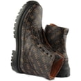 thumbnail image 4 of Guess Tesero Men's Zip Up 4G Logo Print Synthetic Ankle Boot In Brown Size 8.5, 4 of 6