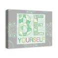 thumbnail image 2 of Creative Products Be Yourself Teal 20x16 Canvas Wall Art, 2 of 5