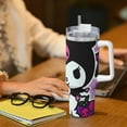 thumbnail image 6 of Lsque Sanrio Pattern 40 OZ Ice Bully Cup with Handle and Straw, Double Wall Stainless Steel Tumbler Travel Coffee Cup with Lid for Christmas Present, 6 of 8