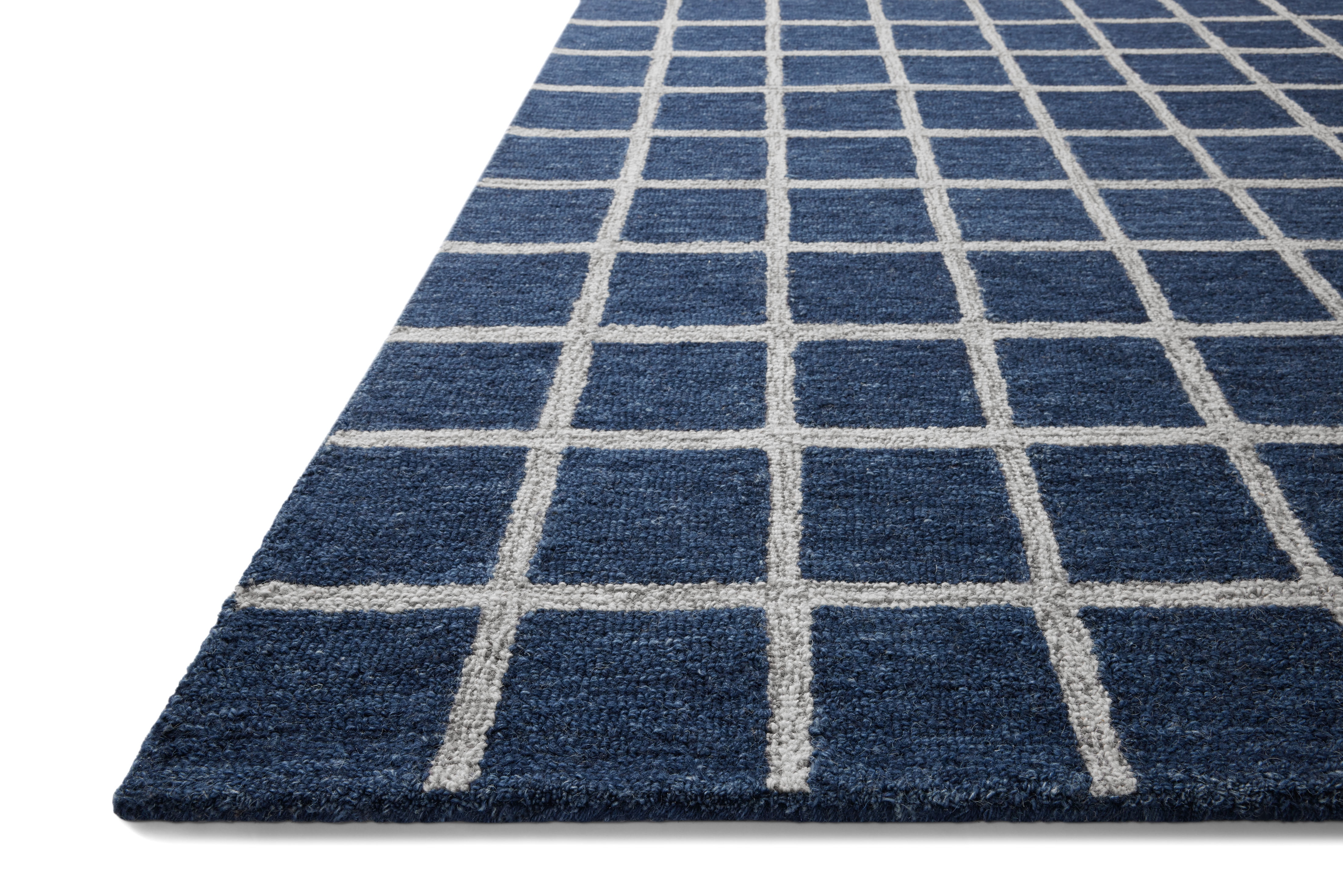 Chris Loves Julia x Loloi Polly Navy / Silver 2'-6" x 9'-9" Runner Rug