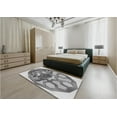 thumbnail image 4 of Ahgly Company Indoor Square Patterned Silver Gray Area Rugs, 8' Square, 4 of 6
