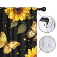 thumbnail image 4 of Blackout Kids Curtains,Butterflies Sunflowers Childrens Insulated Curtains Set Of 2,Bedroom Essentials,Toddler Room Decor 52x84in(132x213cm), 4 of 4