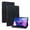 Black, variant on Case for Lenovo Tab M10 (3rd Gen) 10.1 TB-328F, Flower Pattern PU Leather Multi-Angle Viewing Stand Shockproof Flip Case with Card Slot, Magnetic Clasp, Pencil Slot, Brown