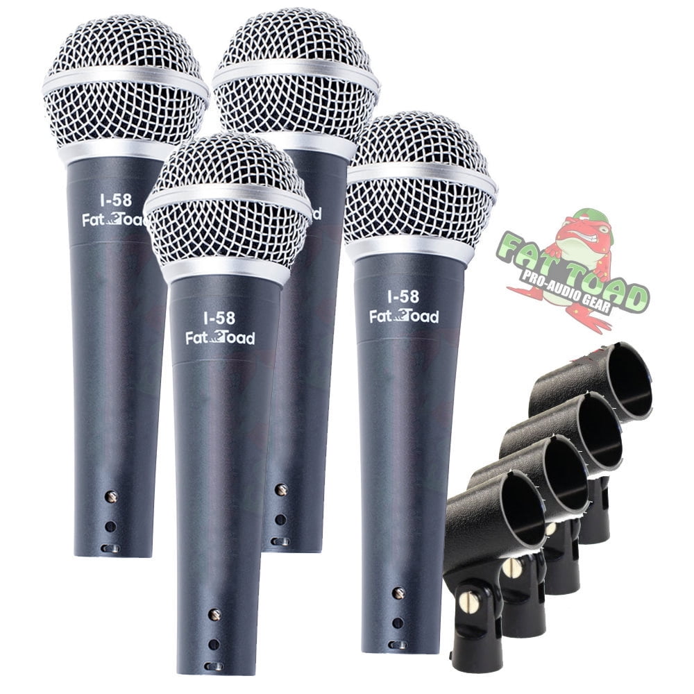 Cardioid Dynamic Vocal Microphones - Singing Karaoke Recording Studio Mic PACK
