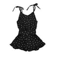 thumbnail image 5 of 24 Months Girls Clothes Summer Toddler Baby Girl Summer Clothes Love Heart Romper Tie-Up Strap Halter Jumpsuit Summer Sling Playsuit, 5 of 5