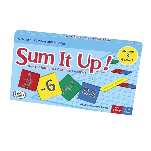 Sum It Up! Fractions, Decimals, Integers | Bundle of 5 Each