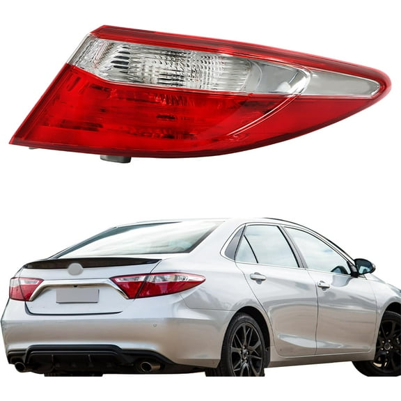 EPOTOOR RH Right Passenger Side Outer Tail Light Replacement for Toyota Camry 2015-2017 Tail Lamp TO2805121 8155006640