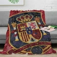 thumbnail image 3 of Soft Flannel Blanket - Warm Throws For Children Adults - Spain Flag Cosy, 3 of 6