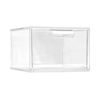 Cq acrylic Clear Containers for Organizing 3 Drawers Stackable Dresser  Bathroom Organizers And Storage For Jewelry Hair Accessories Nail Polish