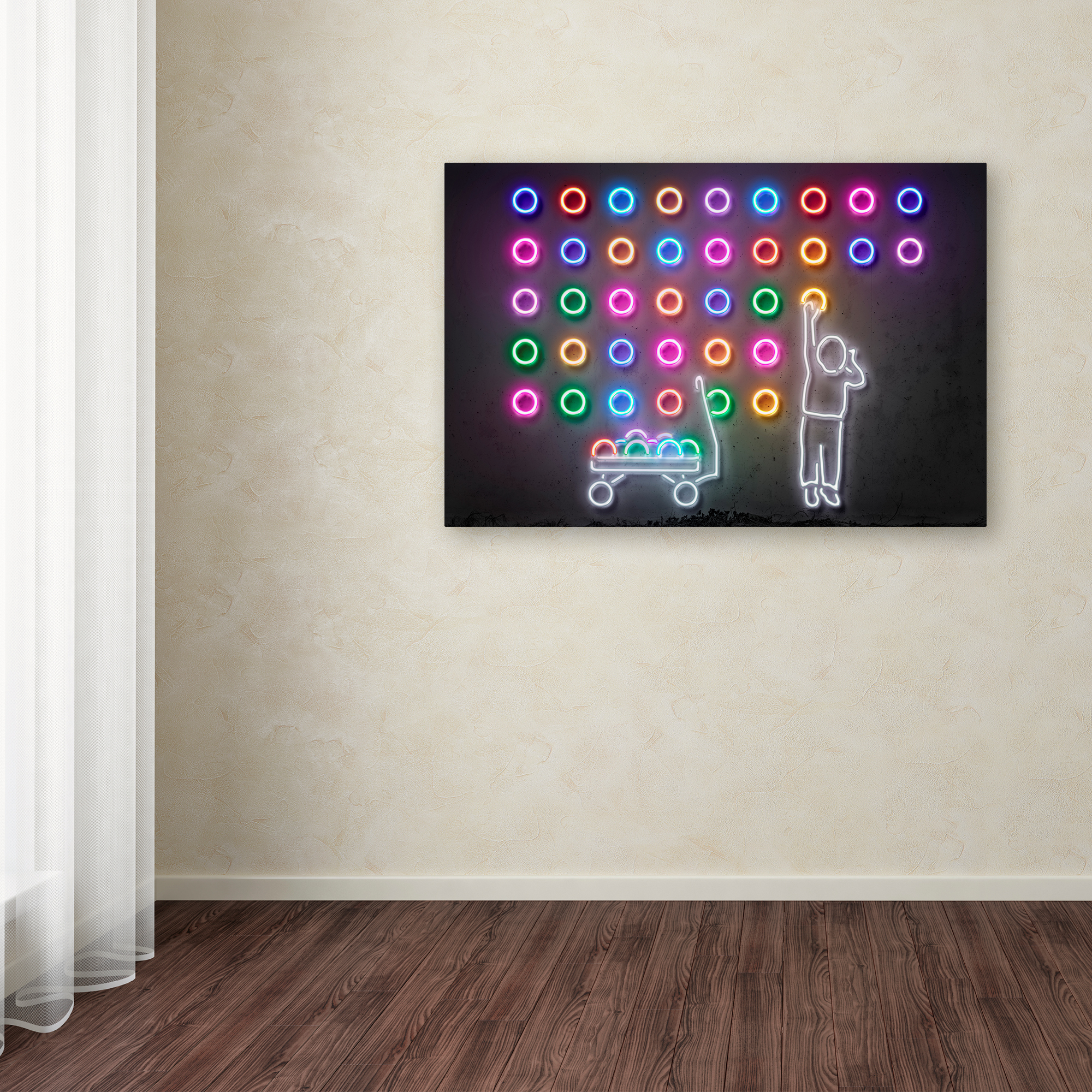 Trademark Fine Art 'Dots' Canvas Art by Octavian Mielu