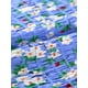 thumbnail image 5 of INSPIRE CHIC Women's Puff Sleeve Sweetheart Neck Floral Smocked Mini Bodycon Dress Blue S, 5 of 5