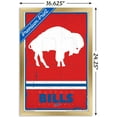 thumbnail image 3 of NFL Buffalo Bills - Retro Logo 15 Wall Poster, 14.725" x 22.375", Framed, 3 of 3