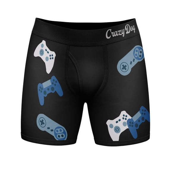 Mens I Paused My Game to Be Here Boxer Brief Funny Video Gaming Gamer Gift Underwear