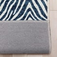 thumbnail image 3 of Well Woven Custom Size Runner - 31" x 15' Runner - Zebra Stripe Blue - Animal Print Pattern, 3 of 6