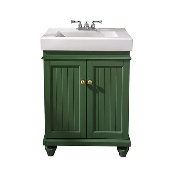 Furniture Indoor Home Decorative Bathroom / Washroom / Kitchen 24" Vogue Green Sink Vanity