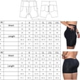 thumbnail image 2 of SUNSIOM Fullness Men Boxer Padded Butt Booster Enhancer Flat Stomach Shapewear Underwear, 2 of 5
