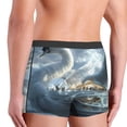 thumbnail image 6 of Salouo Fantasy Swan Yacht Design Print Men's Boxer Briefs,Breathable Underwear Elastic Waistband Briefs for Men -X-Large, 6 of 8