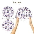 thumbnail image 2 of Cute Cat Donut Print Purple Silk Bonnet for Sleeping Women/Men, Adjustable Elastic Satin Bonnet Bonnet for Sleeping, Soft Similar Silk Curly Hair Bonnet for Sleeping, 2 of 7