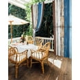 thumbnail image 5 of nqOlkjepod Outdoor Curtains for Patio Waterproof, Colorful Wooden Outdoor Privacy Panels Grommet, Vintage Farmhouse Wood Blackout Outside Curtains for Porch/Cabana/Pergola/Gazebo 54"x108", 1 Panel, 5 of 8