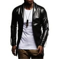 thumbnail image 2 of Vedolay Men's Jacket Light Weight Coats Long Sleeve Outfits Clothes Black,3XL, 2 of 4