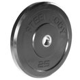 thumbnail image 1 of Steelbody 25 Pound Olympic Bumper Weight Plate for Strength Workouts, 1 of 5
