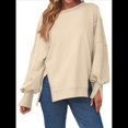 thumbnail image 3 of Sudaderas de Gran Tamaño para Mujer, Sudaderas con Capucha, Camisetas de Cuello Redondo, Conjuntos de Otoño, Ropa de Invierno Y2K para Adolescentes Albaricoque XXL, 3 of 7