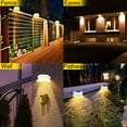 thumbnail image 5 of ROSHWEY 6PCS Solar Eaves Lights, Solar Fence Lights Outdoor Waterproof, Solar UFO Lights for Gutter, Backyard, Garage, White Shell Amber Light, 5 of 5