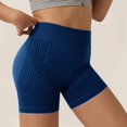 thumbnail image 4 of BODOAO 3D Leggings Cellulite Compression Shorts High Waisted Short Legging Butt Lifting Tummy Control Gym Workout Yoga Pants for Fitness Training and Lounge Blue S, 4 of 5