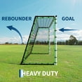 thumbnail image 4 of Accreate 3-in-1 Soccer Rebounder Net & Goal, Dual-Function Football Trainer with Fast Rebound Net, Heavy-Duty Steel Frame, for Backyard, Field, All Ages & Skill Levels, 4 of 7