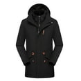 thumbnail image 4 of Mens 3 in 1 Ski Jacket Waterproof Snow Coat Windproof Winter Fleece Lined with Detachable Hooded Snowboarding Jacket, 4 of 7