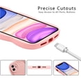 thumbnail image 6 of for iPhone 11 Case 6.1 Inch Curly Wave Frame Phone Case Cute Design Color Aesthetic Phone Case Soft TPU Shockproof Protective Bumper Case Cover for Girls, Pink, 6 of 14