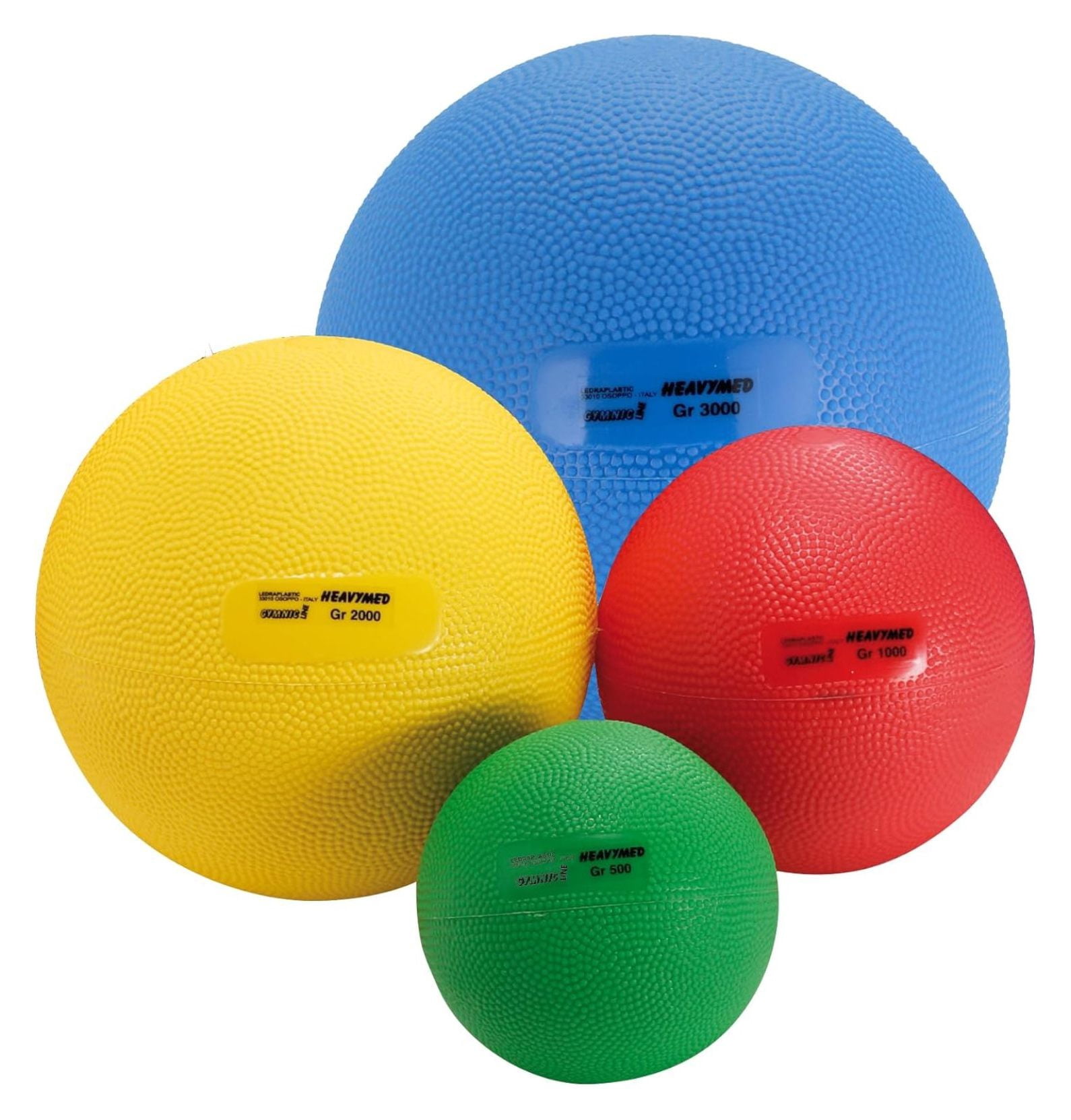 Gymnic Heavymed Medicine Ball - Weighted Exercise & Physical Therapy Ball - Strength, Balance, Core - Latex Free Vinyl - Multiple Weights & Colors